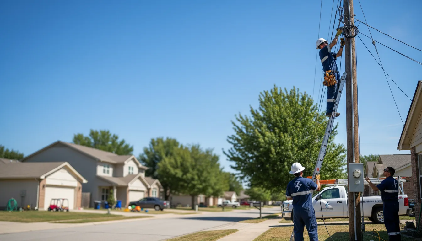 Residential electrician providing installation services in Coats, KS